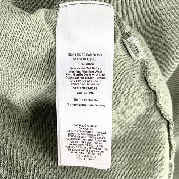 Current/Elliot "The Tie-Up Roadie Tee" Cactus - Picture 5 of 7